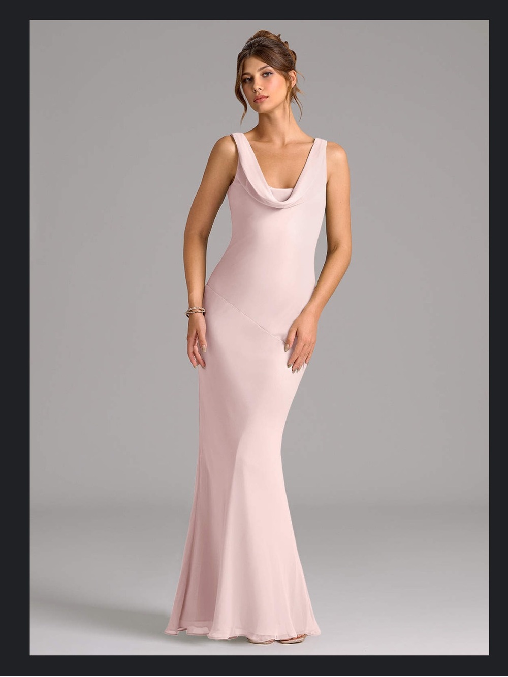 Azazie Rylina
Blushing Pink Mermaid Pleated Chiffon Dress